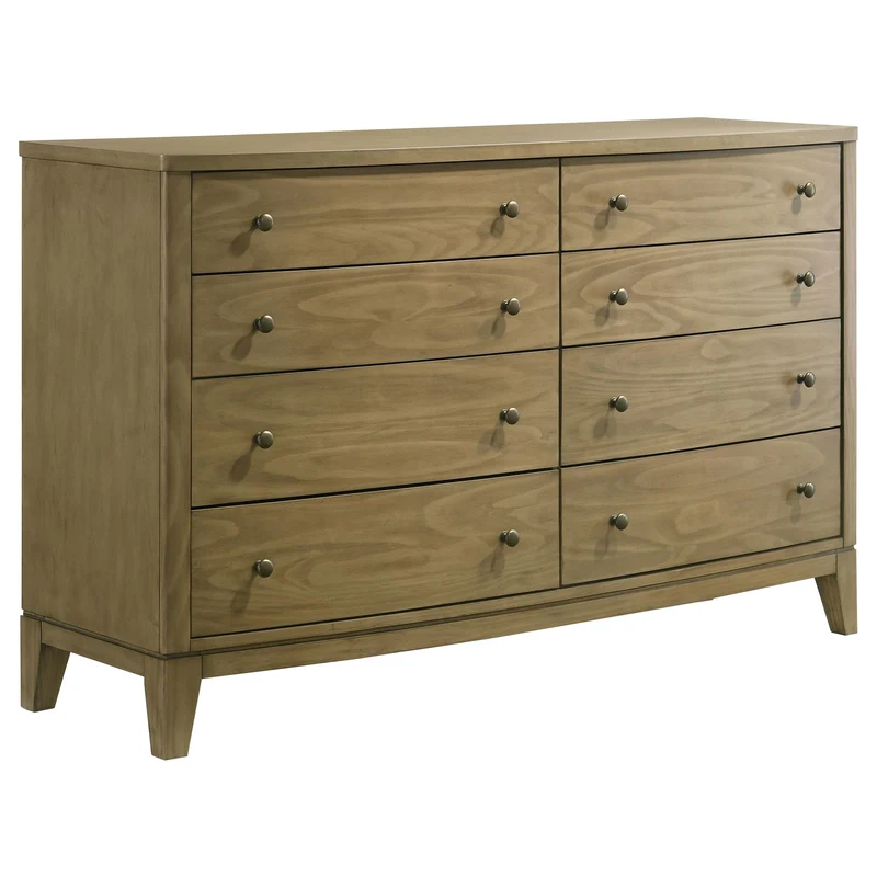 Coaster Furniture Granada 224923 8-Drawer Dresser Cabinet - Natural Pine