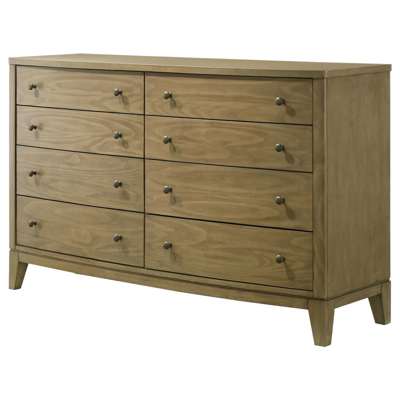 Coaster Furniture Granada 224923 8-Drawer Dresser Cabinet - Natural Pine