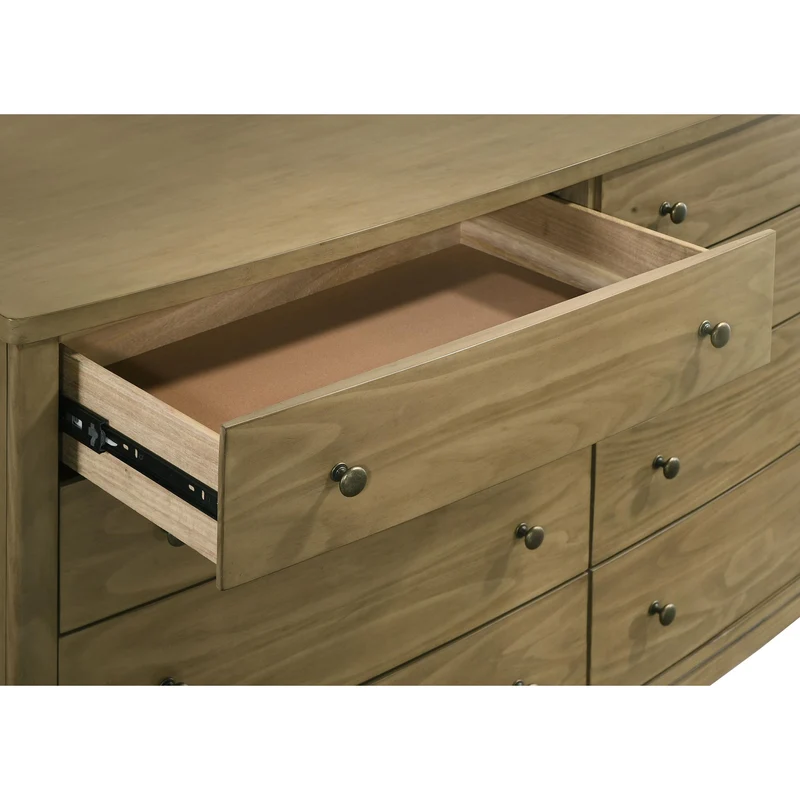 Coaster Furniture Granada 224923 8-Drawer Dresser Cabinet - Natural Pine