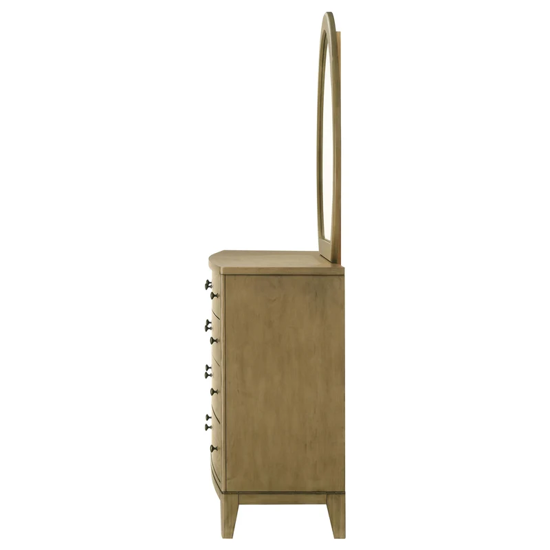 Coaster Furniture Granada 224923M 8-Drawer Dresser and Mirror - Natural Pine