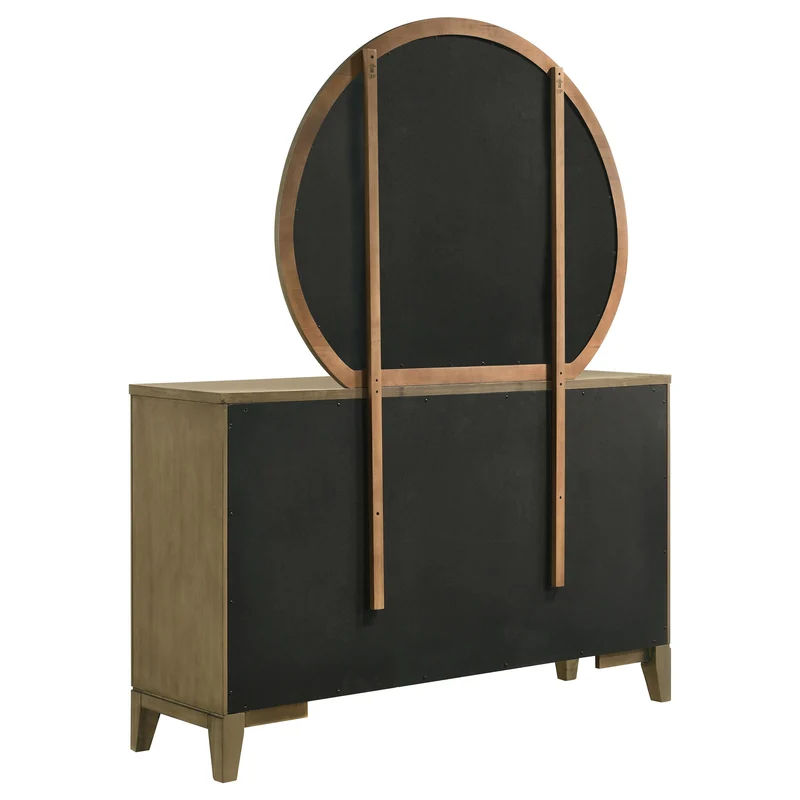 Coaster Furniture Granada 224923M 8-Drawer Dresser and Mirror - Natural Pine