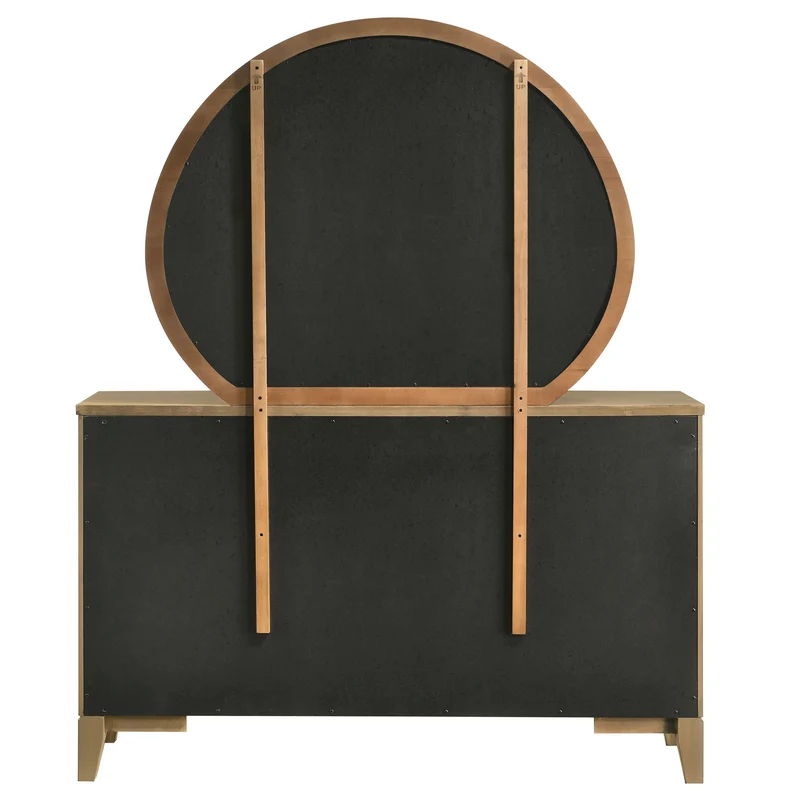Coaster Furniture Granada 224923M 8-Drawer Dresser and Mirror - Natural Pine