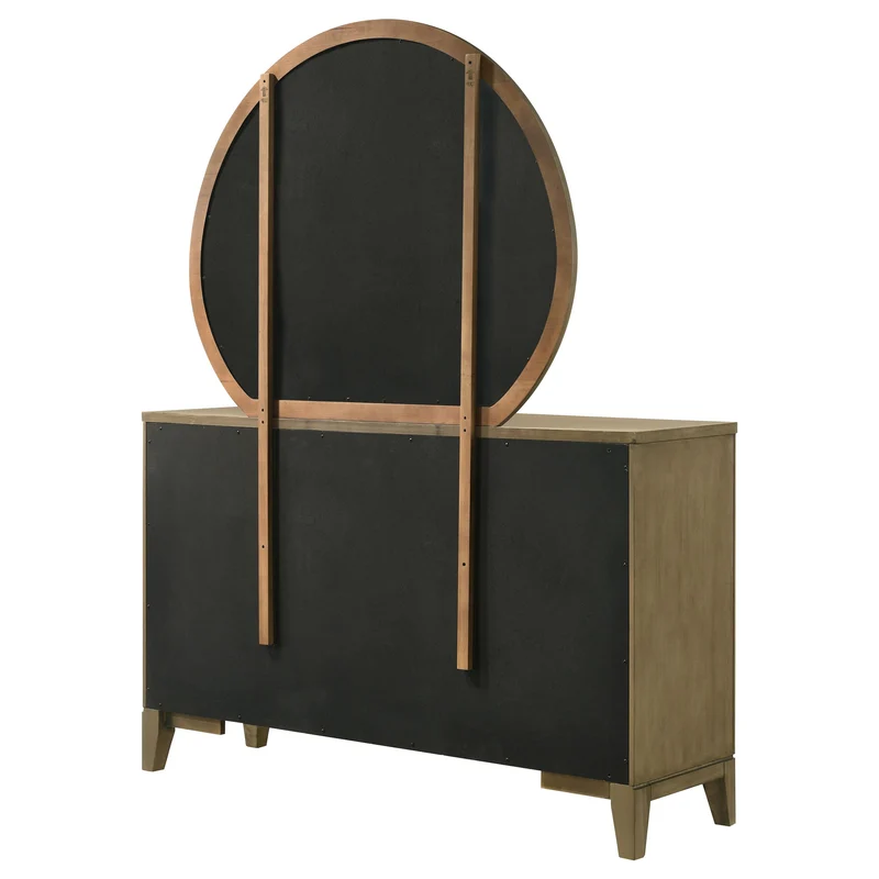 Coaster Furniture Granada 224923M 8-Drawer Dresser and Mirror - Natural Pine