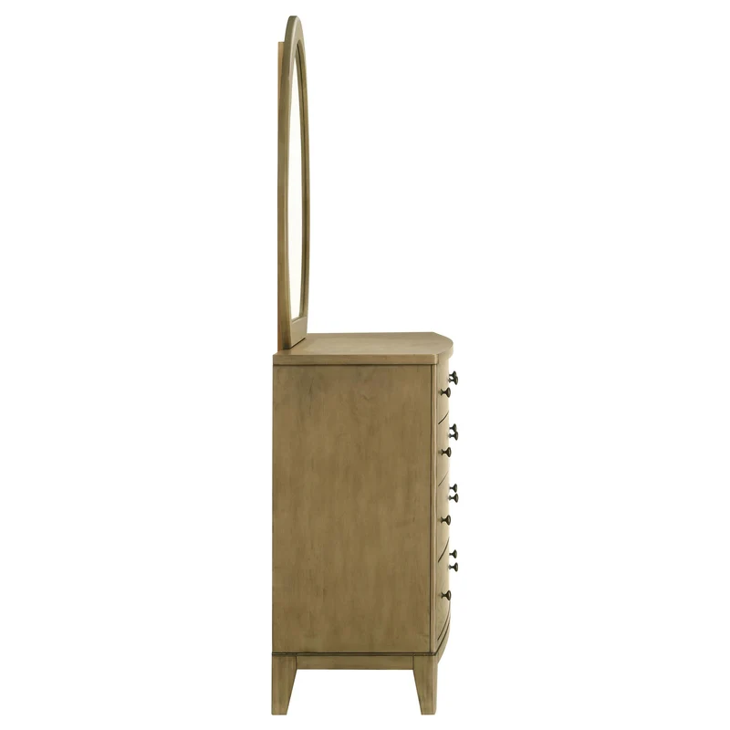 Coaster Furniture Granada 224923M 8-Drawer Dresser and Mirror - Natural Pine