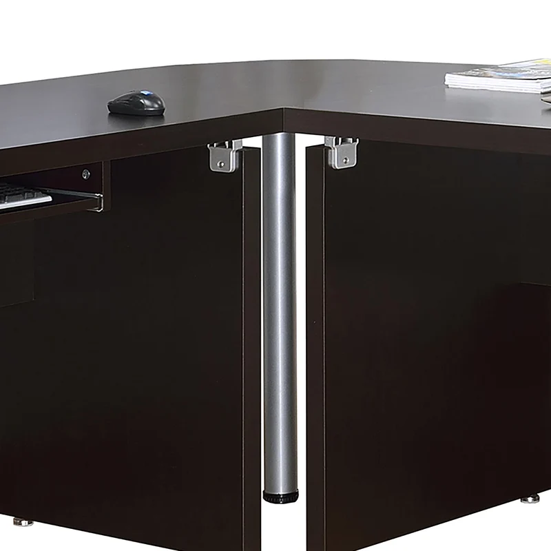 Coaster Furniture Skylar 800891L 83-inch L-Shaped Office Computer Desk - Cappuccino
