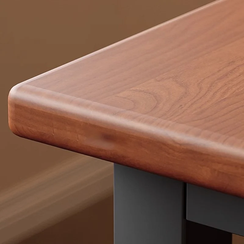 Traditional Chinese Engineered Wood Carbon Steel Rectangular K-Shaped Trapezoidal Office Desk 1 Tier For Home Office
