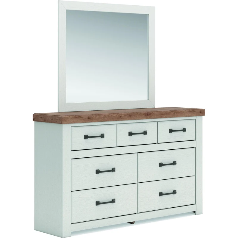 Benchcraft Savonport 7-Drawer Dresser with Mirror B4615-31/B4615-36