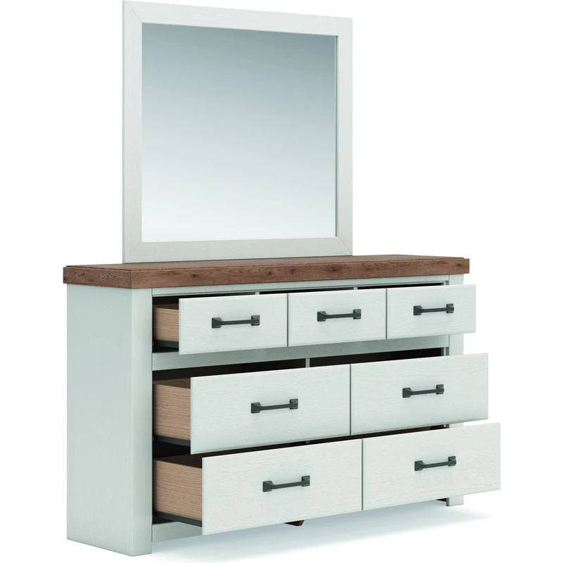 Benchcraft Savonport 7-Drawer Dresser with Mirror B4615-31/B4615-36