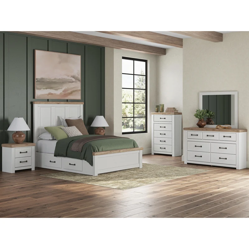 Benchcraft Savonport 7-Drawer Dresser with Mirror B4615-31/B4615-36