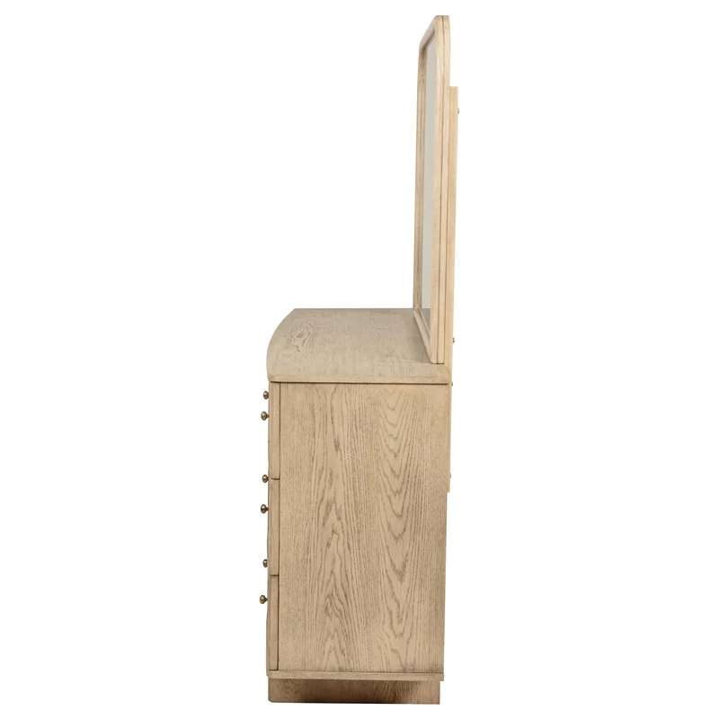 Coaster Furniture Kailani 225043M 9-Drawer Dresser and Mirror - Beige Oak