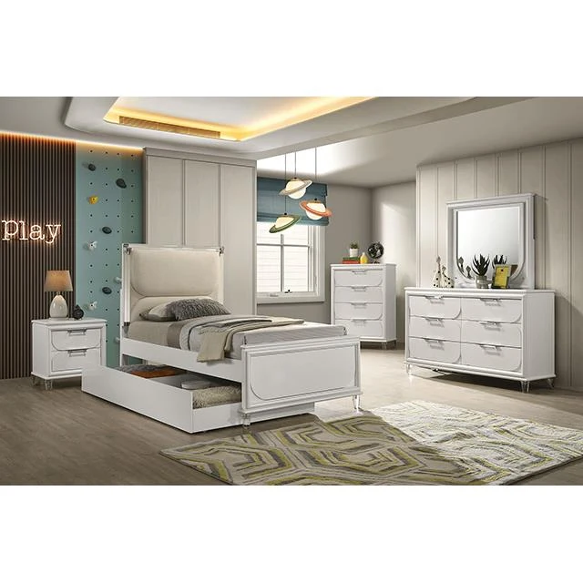 Furniture of America Lareina FM72081WH-N Nightstand