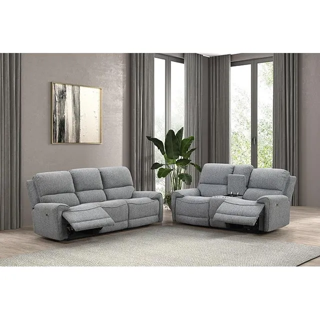 Furniture of America Morcote FM62001GY-SF-PM Power Sofa