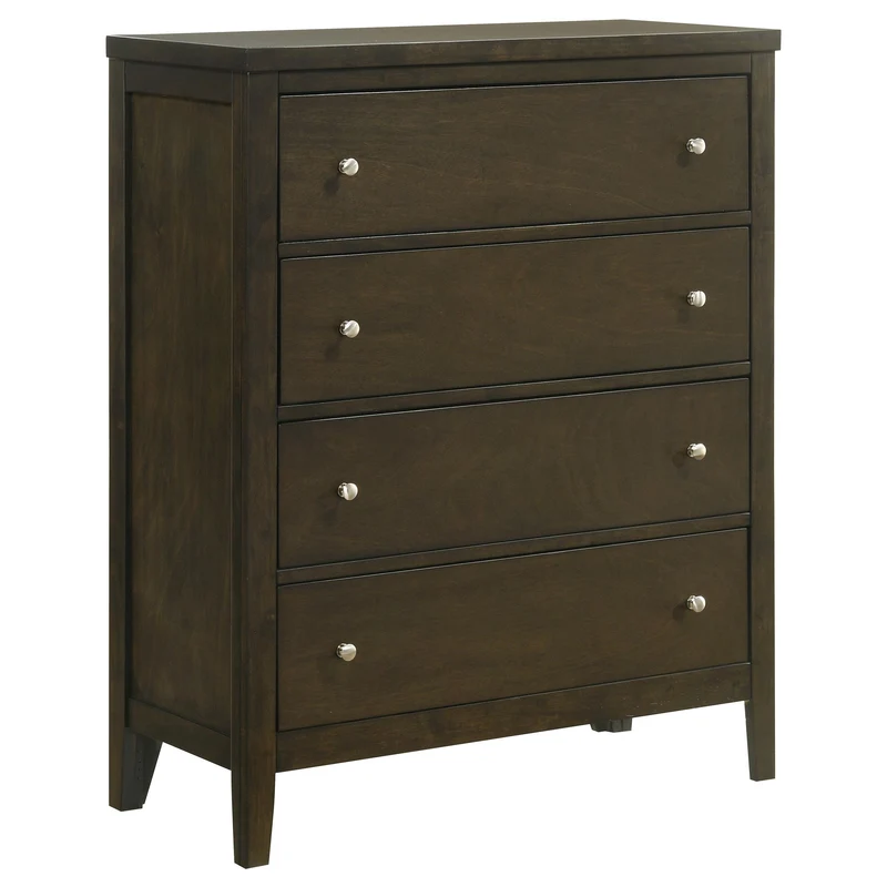 Coaster Furniture Wilkes 224425 4-Drawer Chest of Drawers - Dark Cocoa