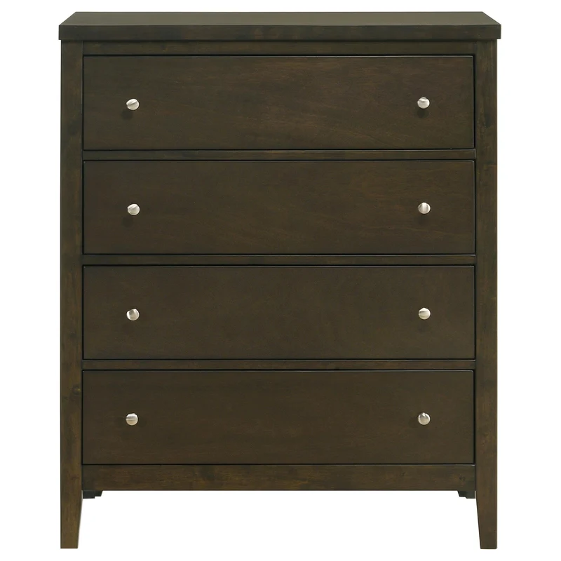 Coaster Furniture Wilkes 224425 4-Drawer Chest of Drawers - Dark Cocoa