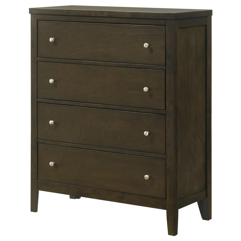 Coaster Furniture Wilkes 224425 4-Drawer Chest of Drawers - Dark Cocoa