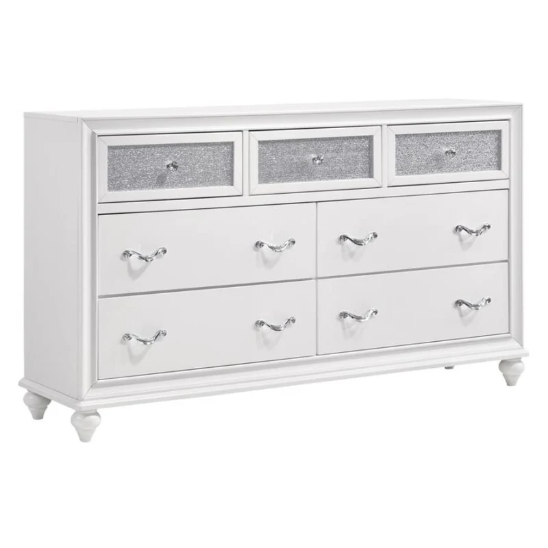 Coaster Furniture Barzini 205893 7-Drawer Dresser - White