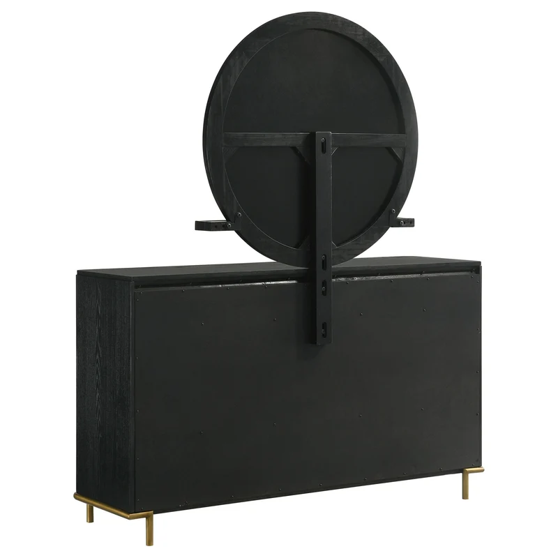 Coaster Furniture Arini 224333M 8-Drawer Dresser with Mirror - Black