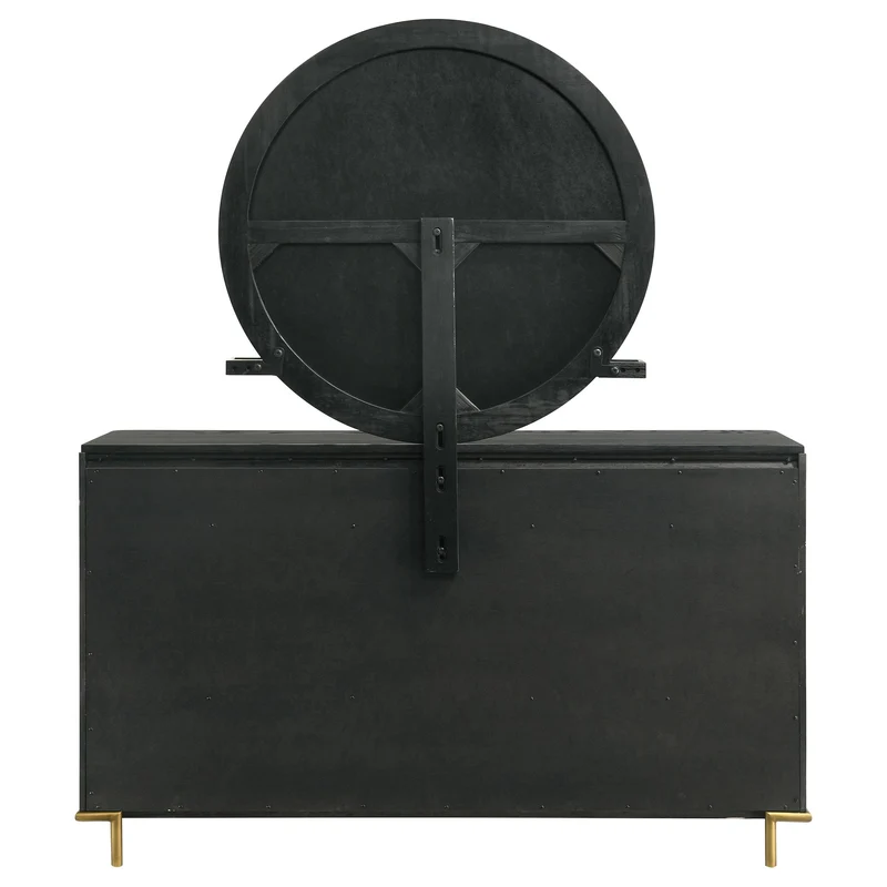 Coaster Furniture Arini 224333M 8-Drawer Dresser with Mirror - Black