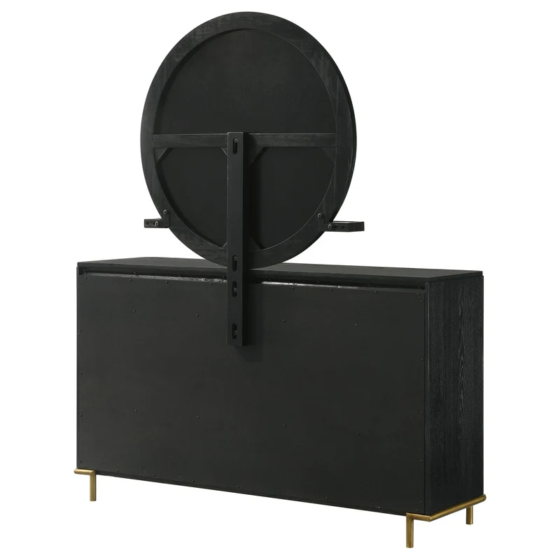 Coaster Furniture Arini 224333M 8-Drawer Dresser with Mirror - Black