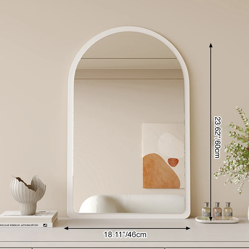Traditional Vintage Wavy Float Glass Medium-Density Fiberboard Wall Mirror For Bedroom & Living Room