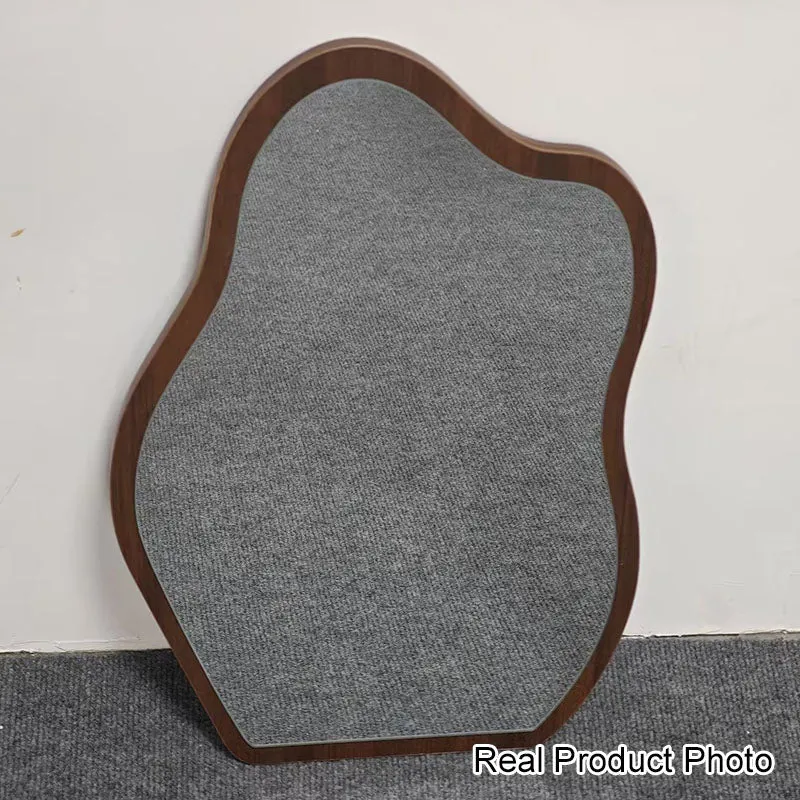 Traditional Vintage Wavy Float Glass Medium-Density Fiberboard Wall Mirror For Bedroom & Living Room