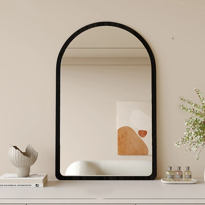 Traditional Vintage Wavy Float Glass Medium-Density Fiberboard Wall Mirror For Bedroom & Living Room