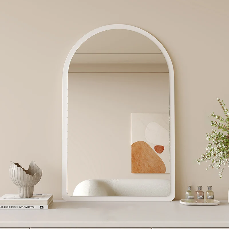 Traditional Vintage Wavy Float Glass Medium-Density Fiberboard Wall Mirror For Bedroom & Living Room