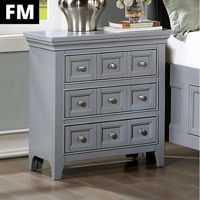 Furniture of America Castlile FM7413GY-N Night Stand