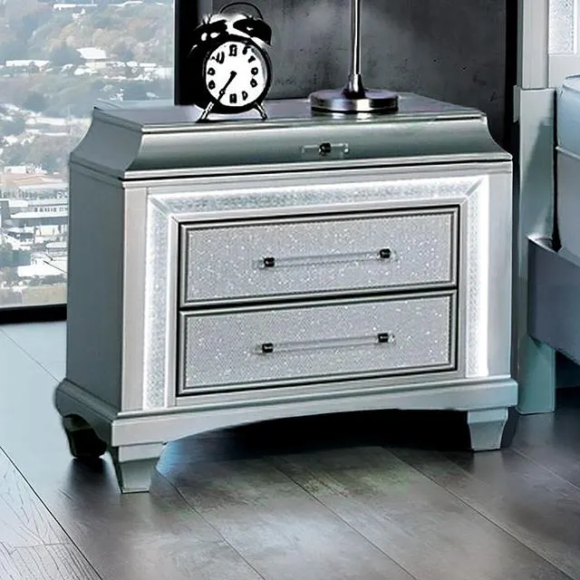 Furniture of America Galea FM74006SV-N Nightstand