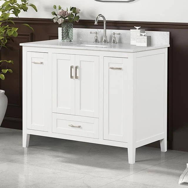 Furniture of America Arthur TM-VS002WH-43 43" Vanity with Top/ Sink