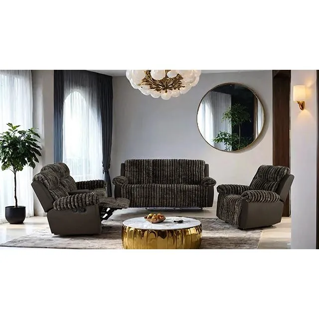 Furniture of America Dionysus FM64003BR-SF-M Manual Reclining Sofa