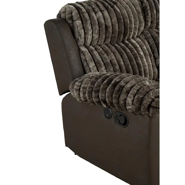 Furniture of America Dionysus FM64003BR-SF-M Manual Reclining Sofa