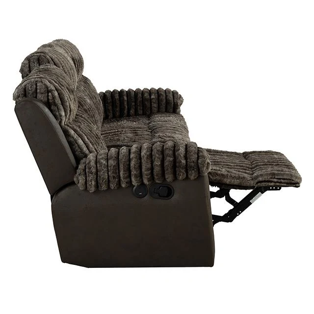 Furniture of America Dionysus FM64003BR-SF-M Manual Reclining Sofa
