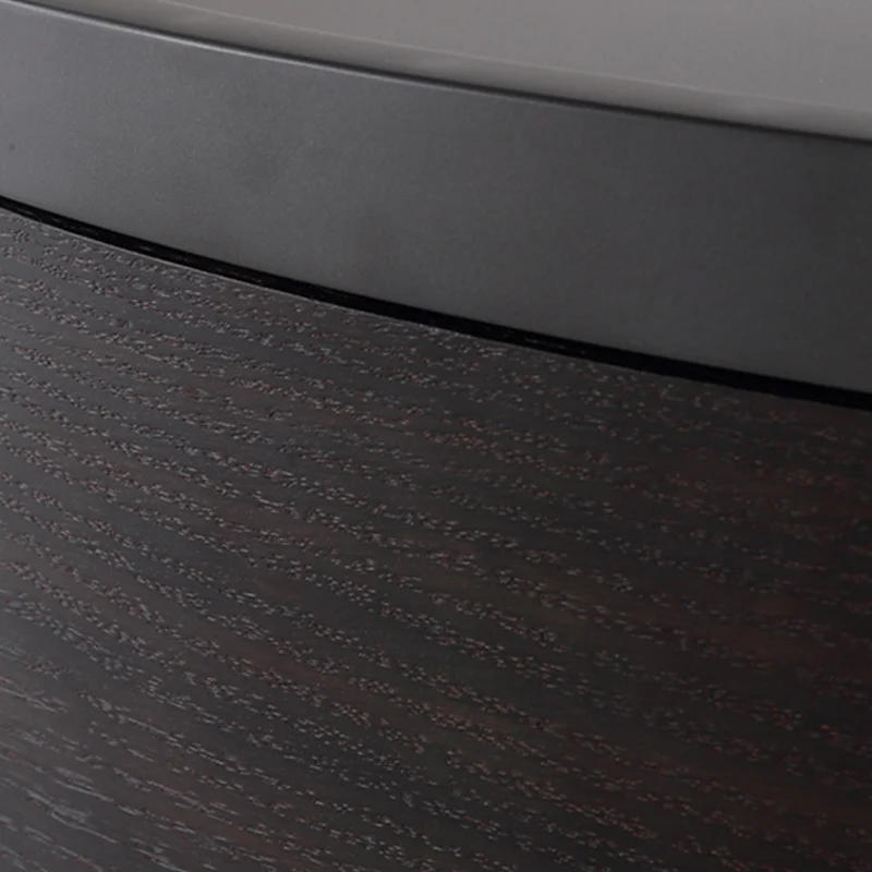Timeless Vintage Bedside Table - Natural Wood Grain & Organized Double Drawers Nightstand For Bedroom