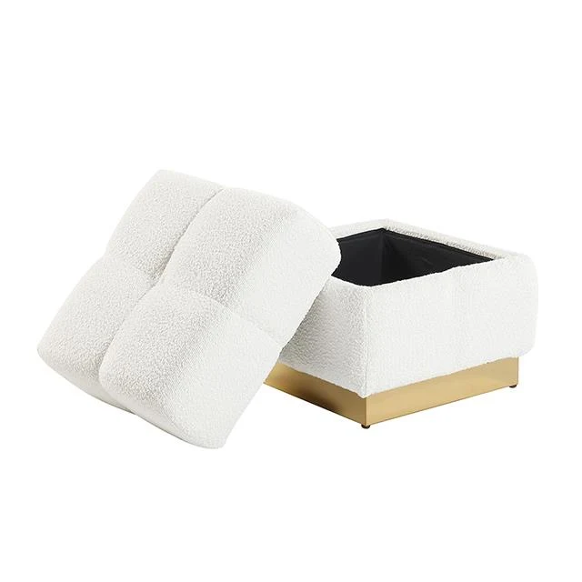 Furniture of America Aileen FM-AC8006WH Storage Stool