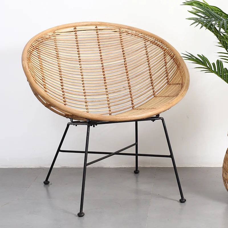 Circular Wrap-Around Rattan Chair - Ergonomic Comfort Hand-Woven & Breathable Chair For Garden