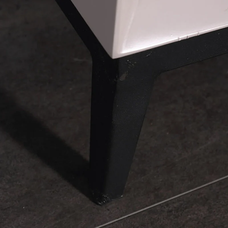 Eco-Friendly Nightstand - Scandinavian Aesthetic Iron-Leg Bedside Table 2-Drawer For Bedroom