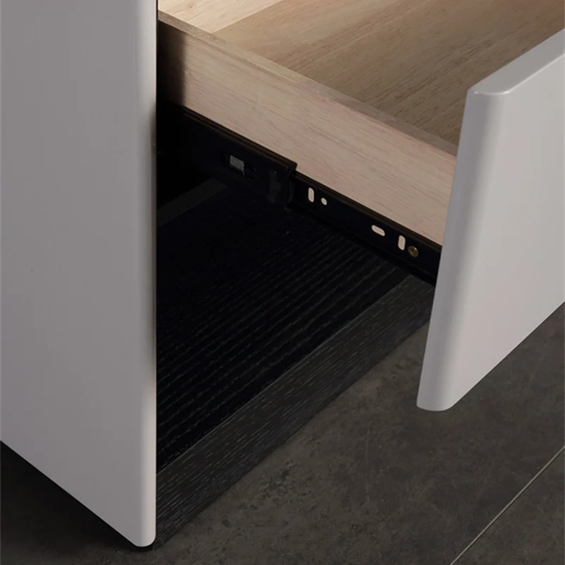Premium Wood Veneer Nightstand - Sleek Design & Durable Build Bedside Table 1-Drawer For Bedroom