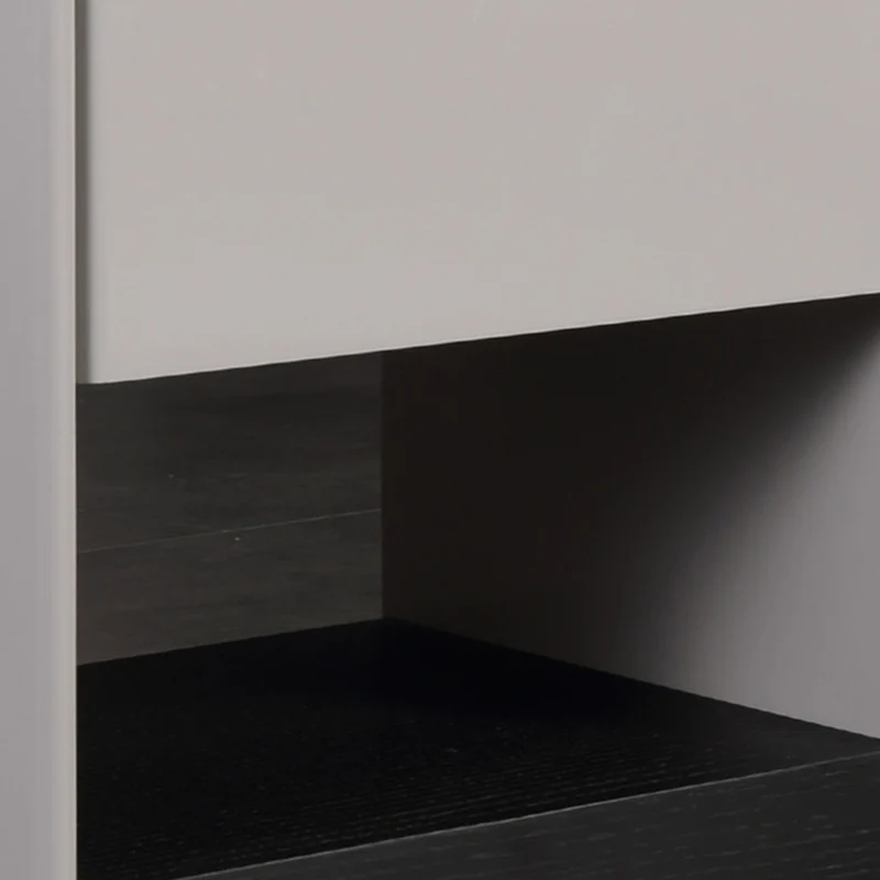 Premium Wood Veneer Nightstand - Sleek Design & Durable Build Bedside Table 1-Drawer For Bedroom