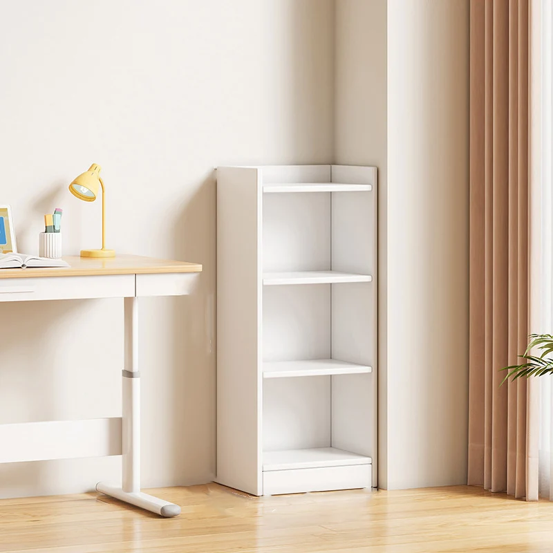 Modern Minimalist Rectangular Medium Density Fiberboard Bookshelves 3/4/5-Tier For Living Room