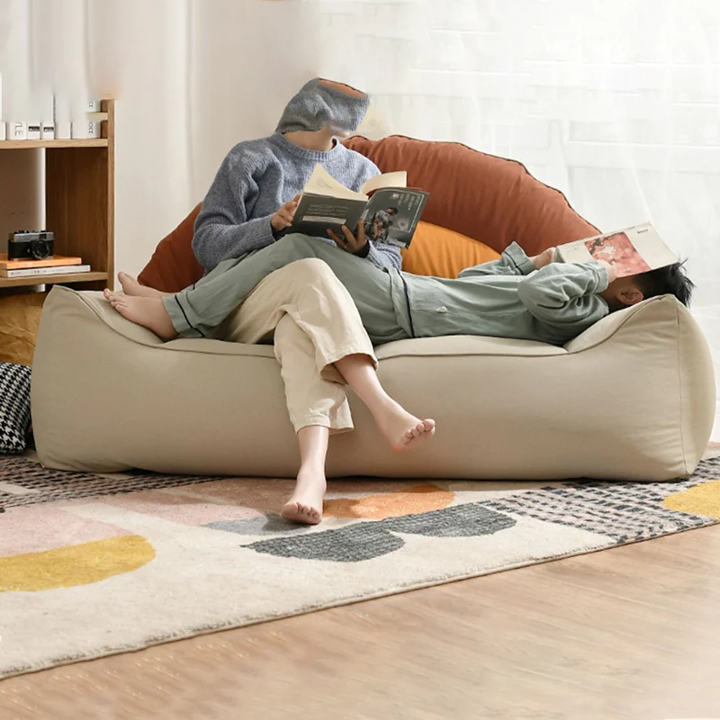 Contemporary Creative Rainbow-Shaped EPP Particle Nano-Leather Accent Chair Backrest Armrest For Living Room
