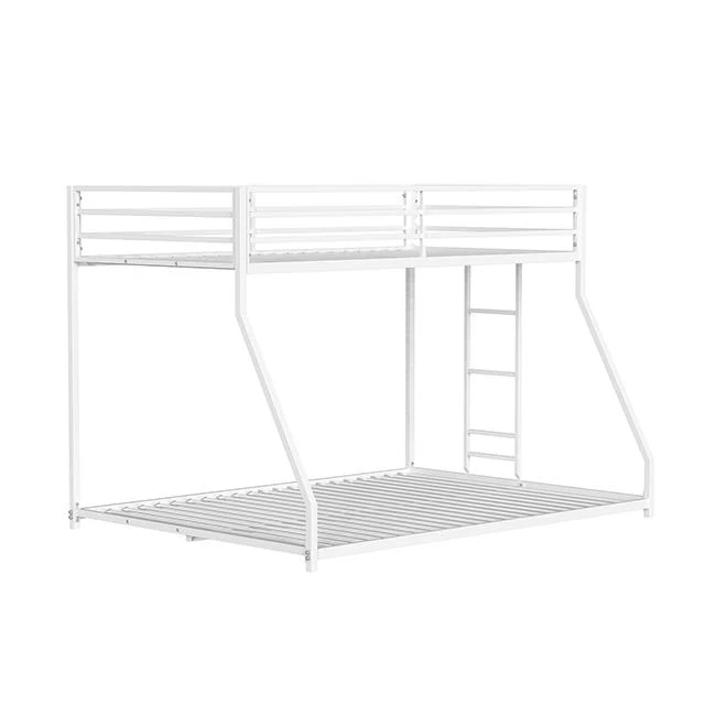 Furniture of America Rothwell FM-BK1200WH-TF Twin/Full Metal Bunk Bed