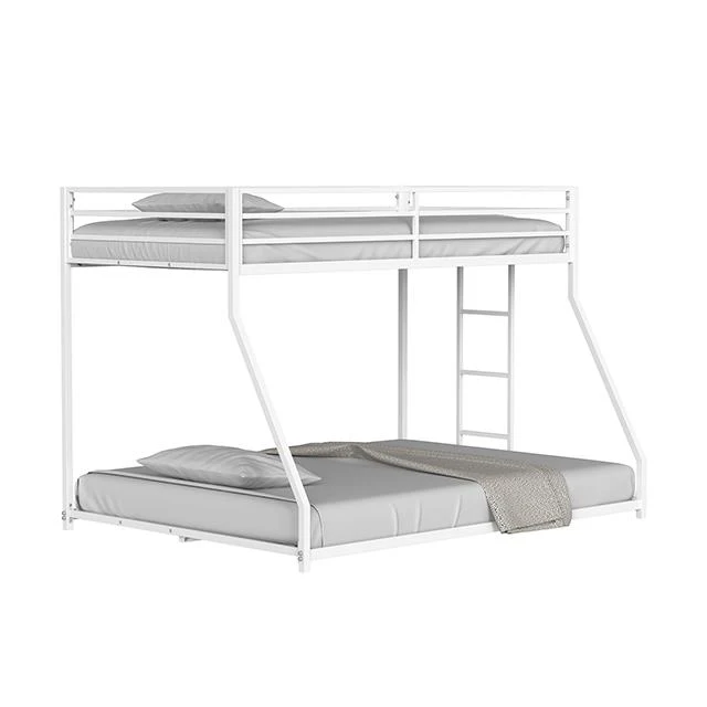 Furniture of America Rothwell FM-BK1200WH-TF Twin/Full Metal Bunk Bed