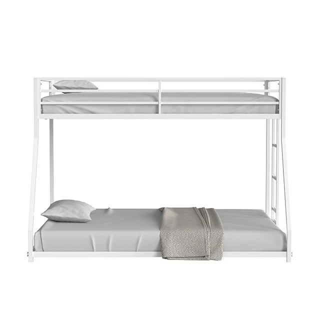 Furniture of America Rothwell FM-BK1200WH-TF Twin/Full Metal Bunk Bed
