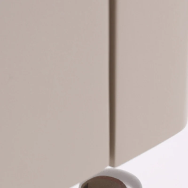 Modern Minimalist Beige Nightstand: Black Tempered Glass Top - Dual-Drawer Storage Bedside Table For Bedroom