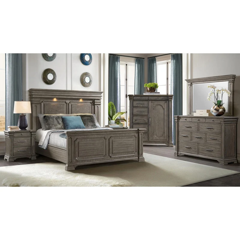 Elements International Kings Court B.10315.DCH 1 Door And 7-Drawer Chest