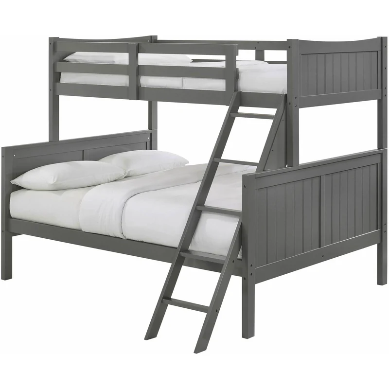 Elements International Sami Twin Over Full Bunk Grey