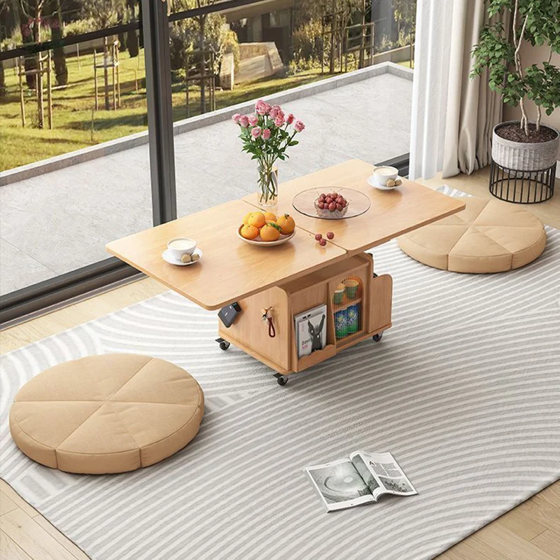 Traditional French Eco Board Rattan Glass Mobile Open Rectangle Side Table 2 Storage For Living Room