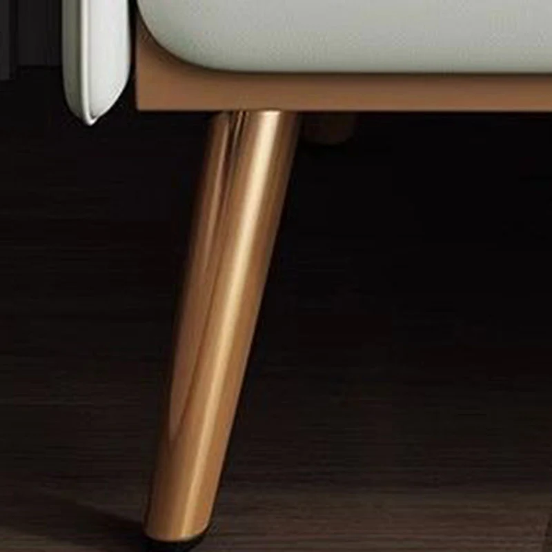 Modern Luxury Solid Wood Multilayer Board Pine Faux Nappa Leather Carbon Steel Rounded Square Nightstand 2 Drawers For Bedroom