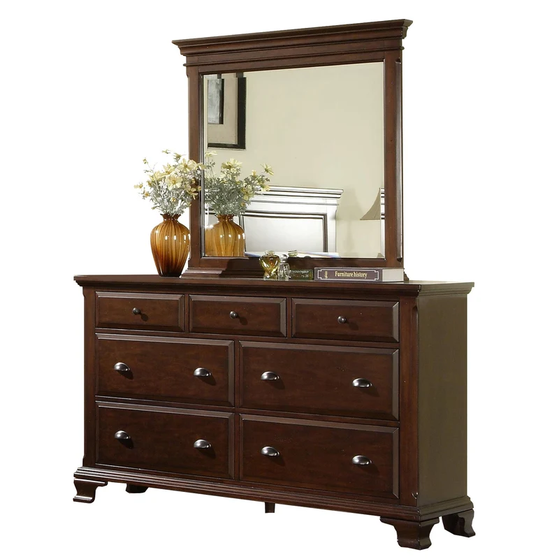 Elements International Canton Cherry CN600DRMR Dresser